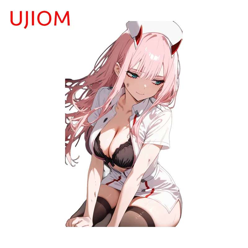 UJIOM Hentai Nurse Zero Two Bikini Graffiti Wall Sticker Enchanting Tendy Adorable Adhesive Decal Switch Wall Decor Accessories