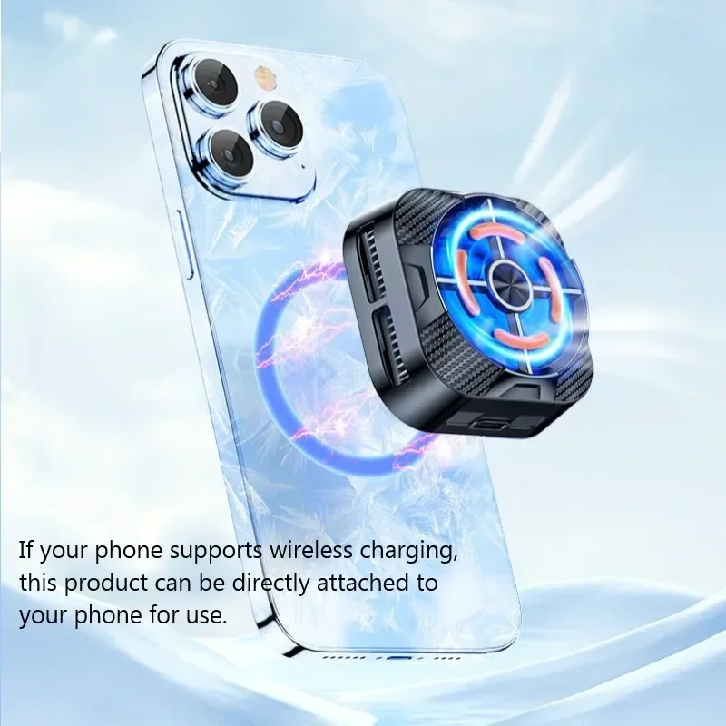 X79 Magnetic X94 Back-clip Mobile Phone Semiconductor Cooling Radiator for IPhone Android PUBG Game Cooler Silent Cool Heat Sink