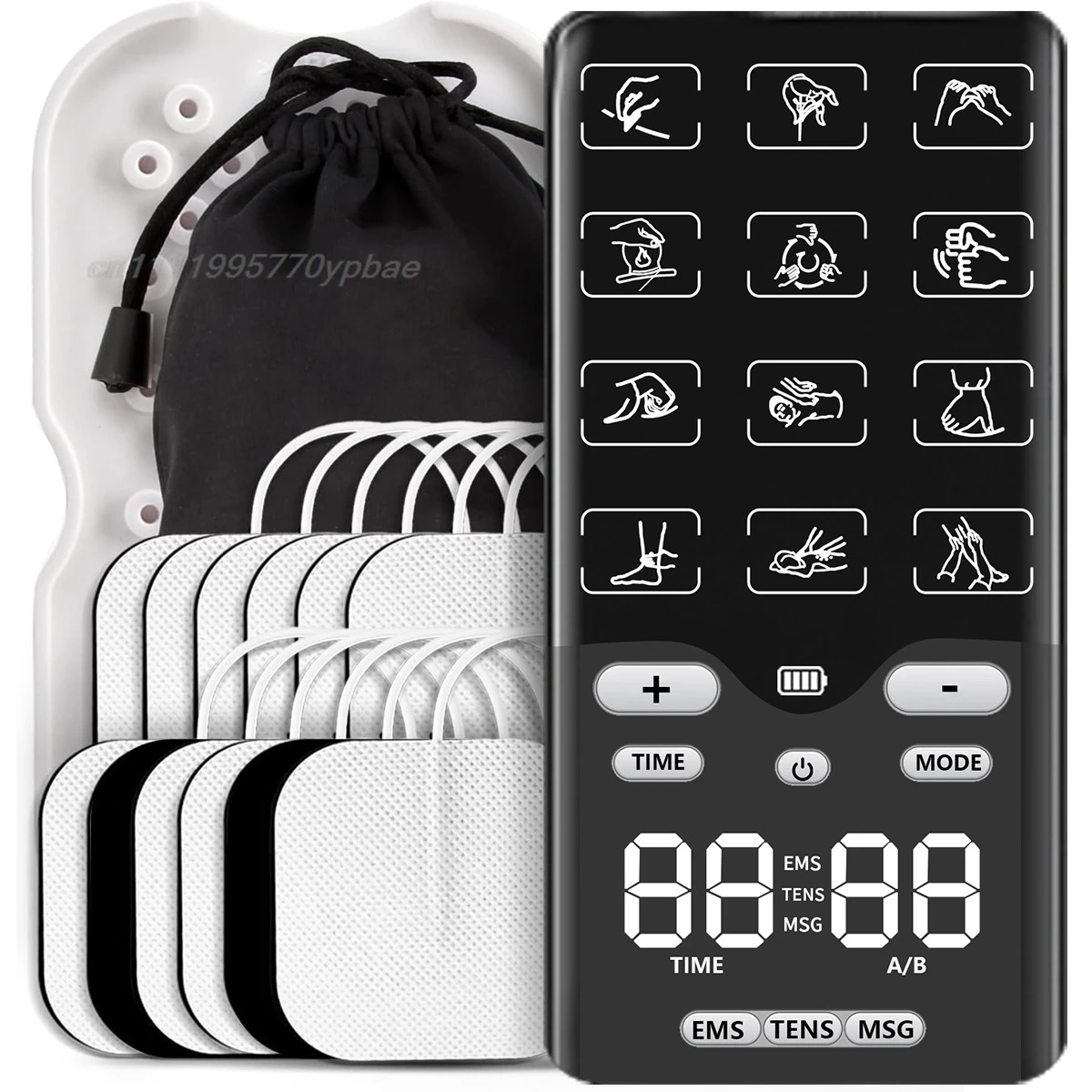 Tens Unit Ems Muscle Stimulator Dual Channel Massager 36 Programs Body Pain Relief Home Therapy Electrostimulador Device