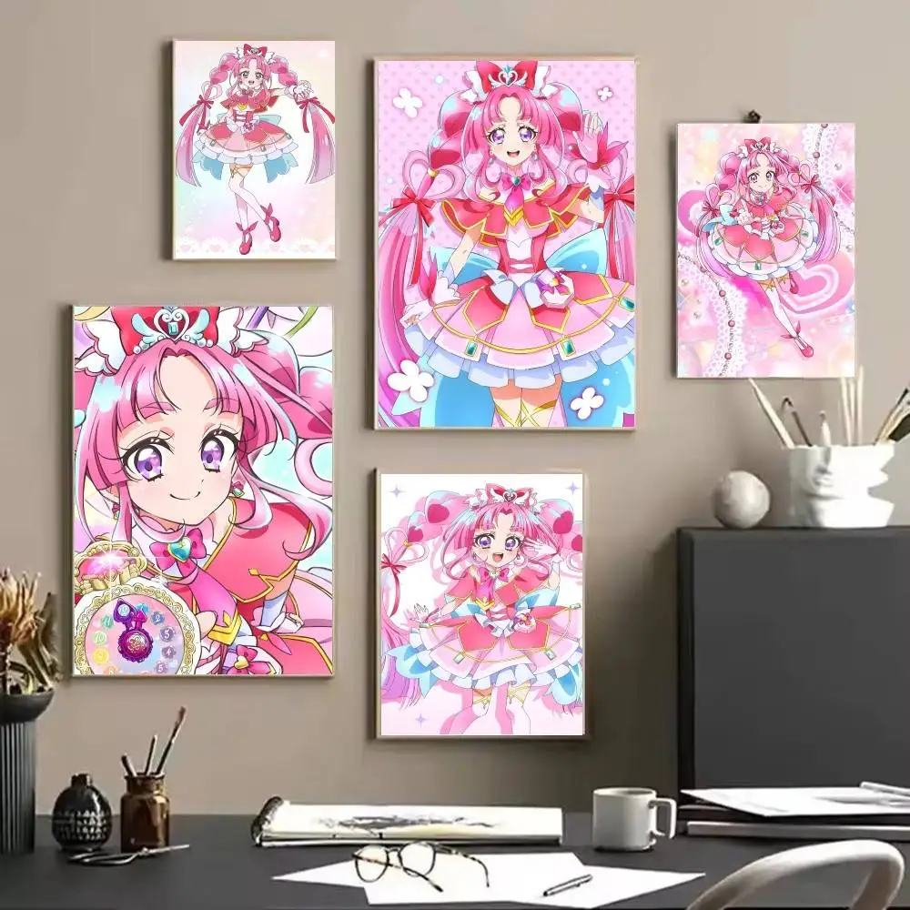 Anime Mystique Cure Meitantei Precure! Poster And Prints Wall Art Pictures For Modern Bedroom Game Room Home Decor