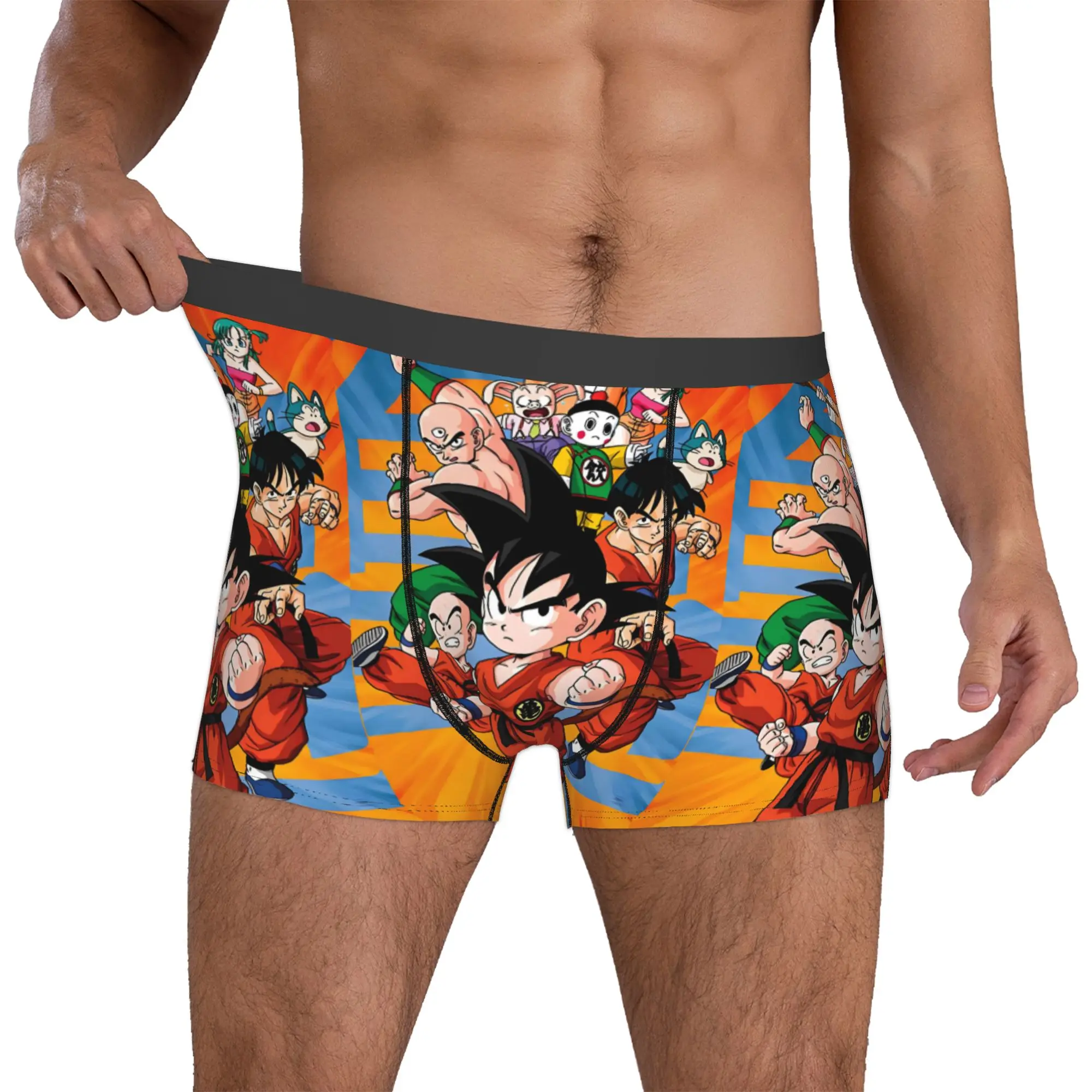 Benutzerdefinierte DBZ Goku Japan Comic Boxershorts Herren Hot Briefs Unterwäsche Lustige Unterhosen