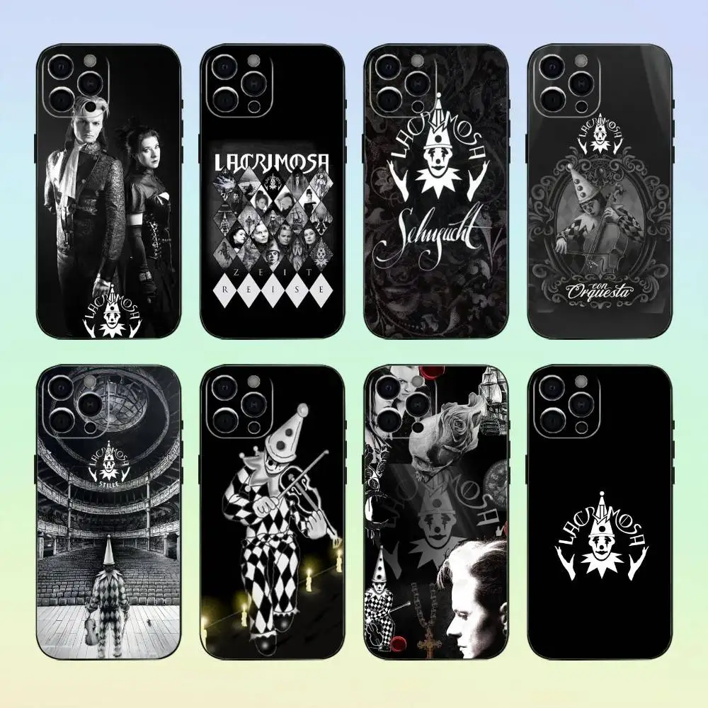 

Lacrimosa Phone Case For iPhone17,16,15,14,13,12,11 Plus,Pro Max Soft Black Cover