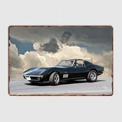 C3 Corvette Stingray Classic Sport Car Metal Sign Poster Garage Car Decoration Room Decor Automobile Club Tin Sign Home Decor