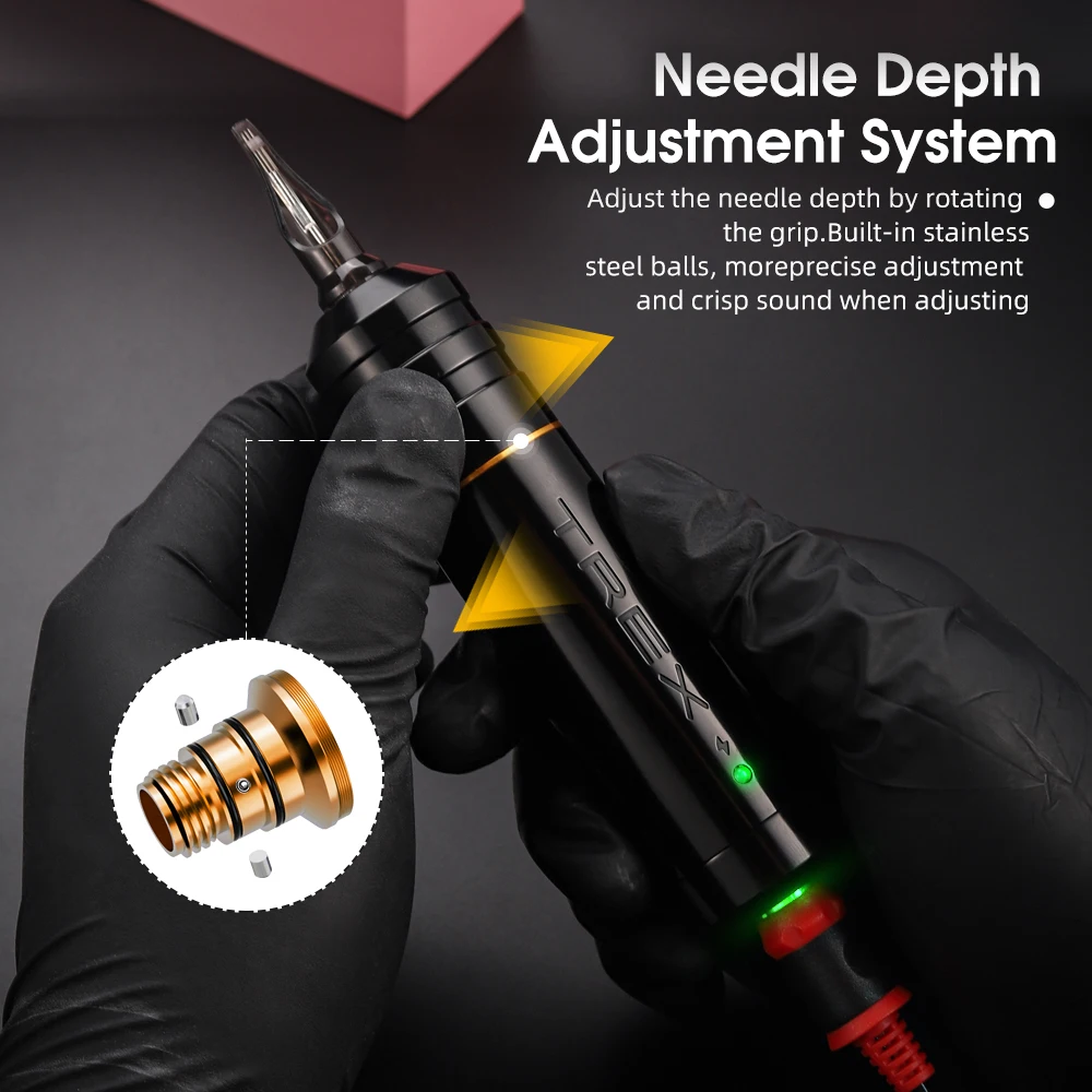 قلم آلة الوشم TREX RCA محرك Mabuchi قوي وهادئ لتوريد بطانة الوشم وتظليلها