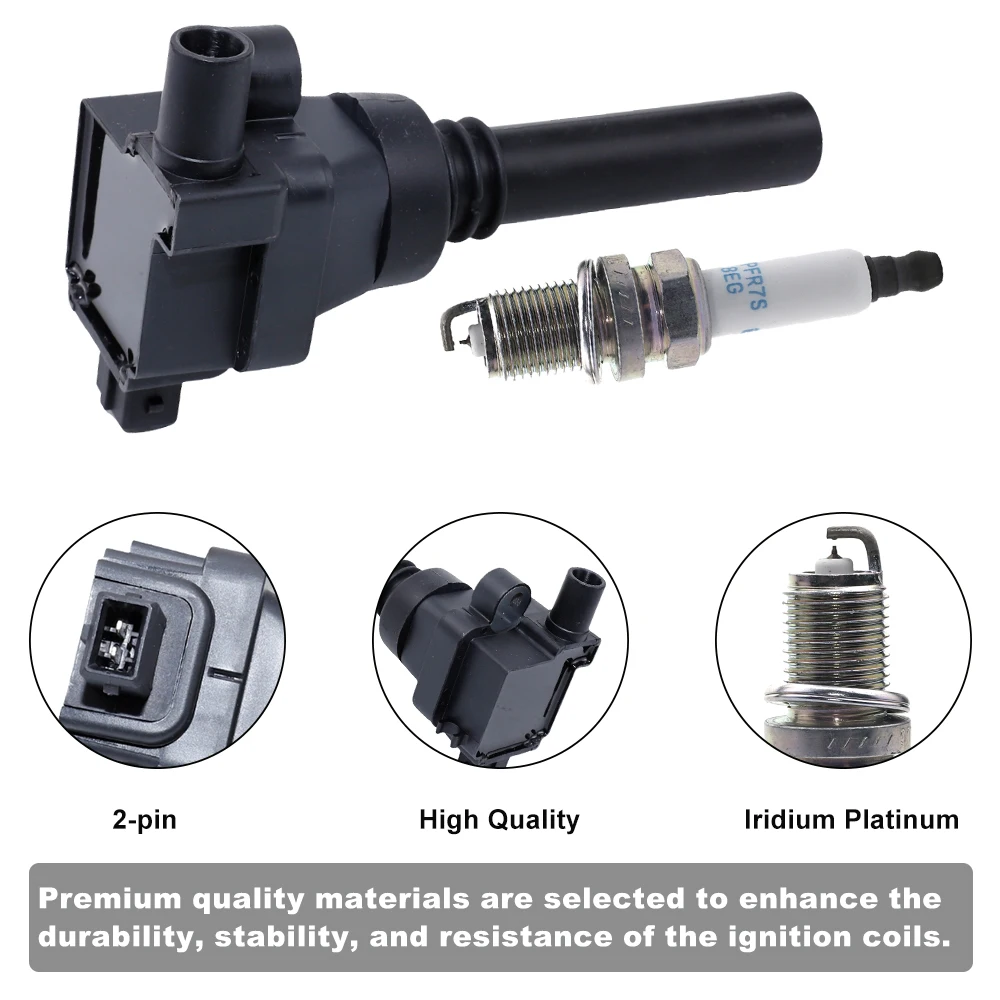Ignition Coils + Spark Plugs Kit For CHANGAN CS75 1.8T 2.0 2014 ALSVIN Saloon 1.5 2012-2014 EADO RAETON F01R00A004 3705010A01