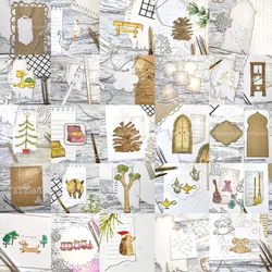 Animal Assembly Door 2024 New Metal Cutting Dies Diy Scrapbooking Paper Handmade Album Embossing Greeting Card