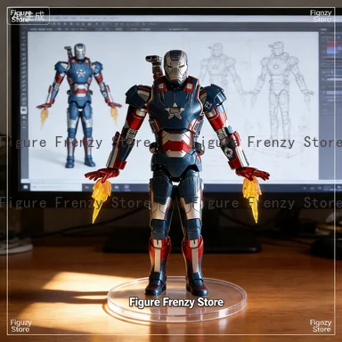 

Коллекционная фигурка ZD Toys Железный Человек 3: Железный Патриот, модель из ПВХ, игрушка-кукла, подарок