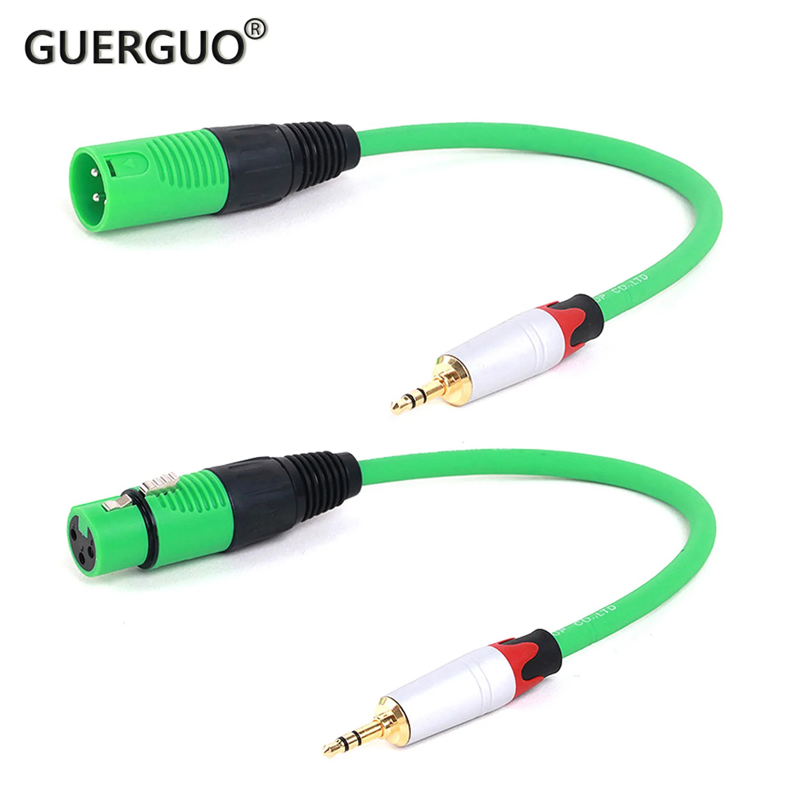 

High quality Balanced 3Pin Male/Female XLR To 3.5mm Stereo TRS Male Jack Cable For Guitar Microphones Professional Connector