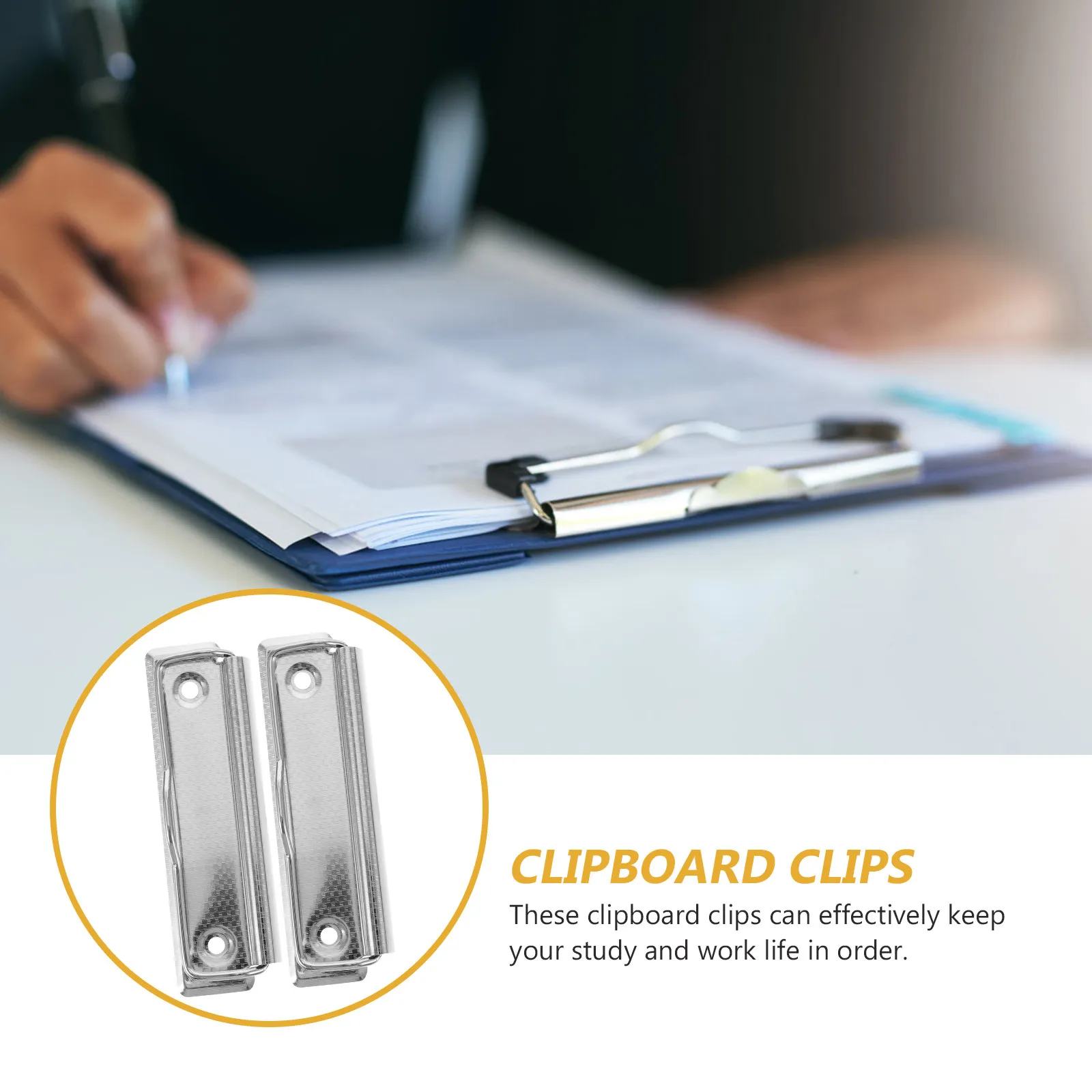 10Pcs Professional Metal File Clips Strong Grip Document Clamps for Offices Schools Kitchens Workshops Notice Boards Memos Notes