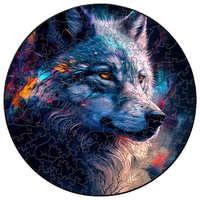 Wolf Wooden Puzzle Educational For Family Interactive Games 3D Jigsaw Puzzle For Children Wood Toy Puzzles Perfect Birthday Gift