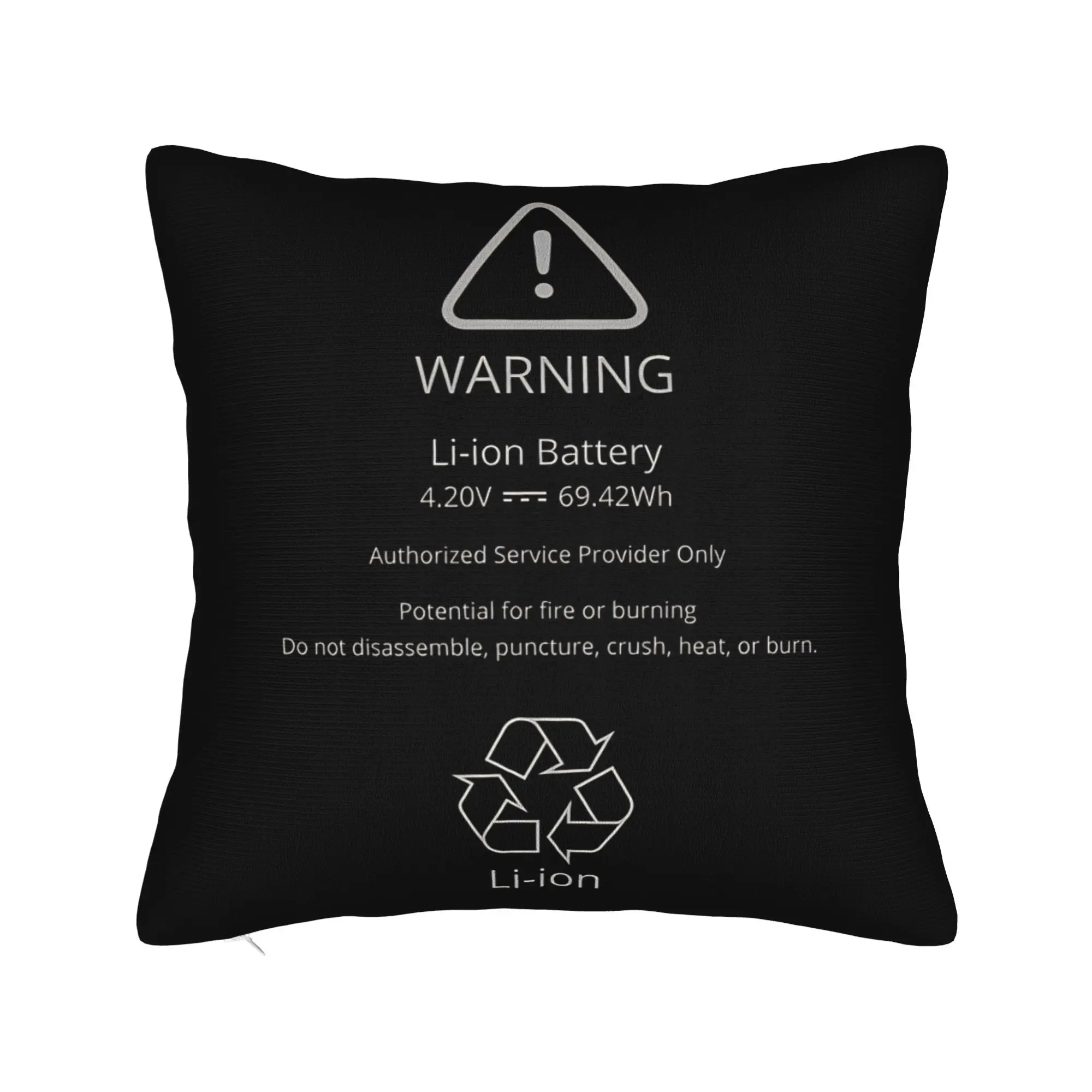 Inflatable Battery Pillow Cover  Retro Trendy Pillow Case For Sofa Bedroom Home Decor Comfy Cushion Cover Gift