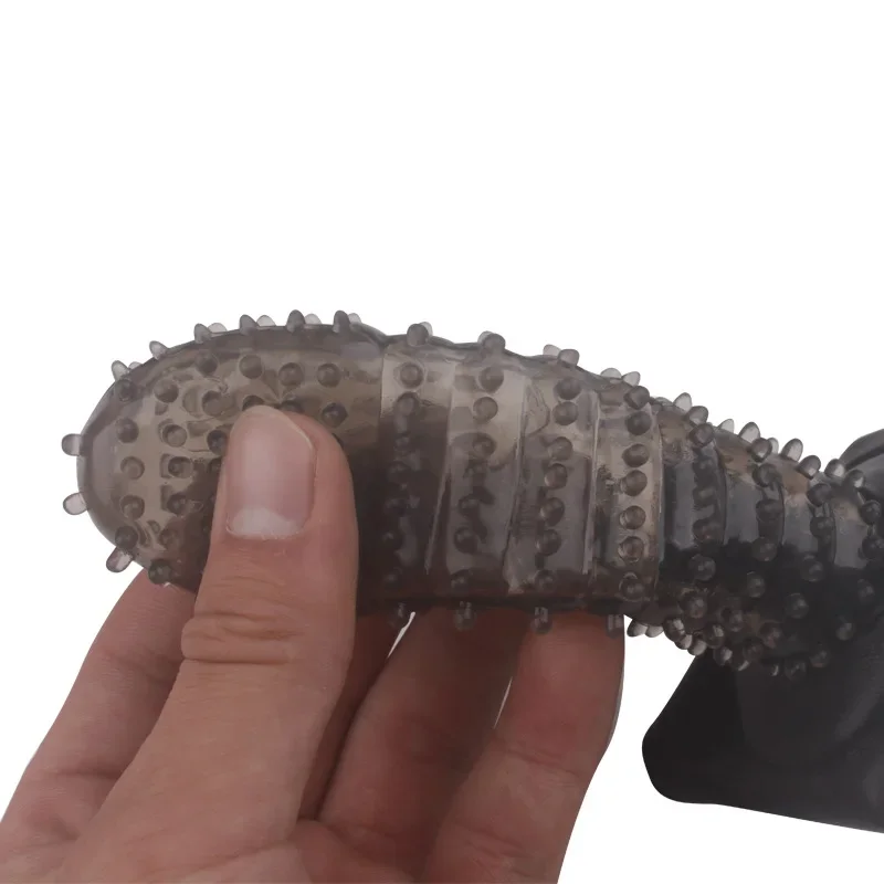 Wearable Dildo Wolf Toothed Leather Pants Male Large Penis Extension Reusable Condom Adult Male Sex Toy view 6