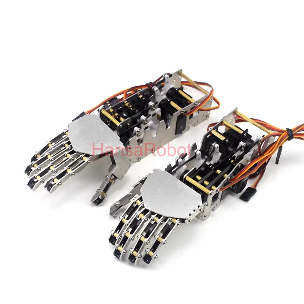 5 DOF Mini Robot In Metallo Mano Dito Indipendente Bionico Dito Meccanico Robot Umanoide Pinza Smontato Kit Giocattolo FAI DA TE