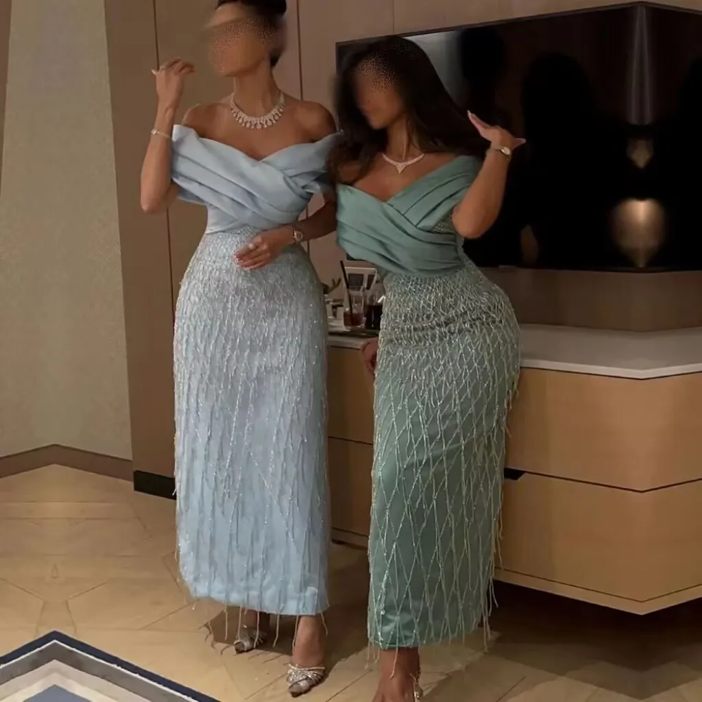 Customized Off Shoulder Vestido Elegantes Para Boda Invitada Serene Hill Boutique Store متجر فساتين سهرة للمحجبات Robe Soirée