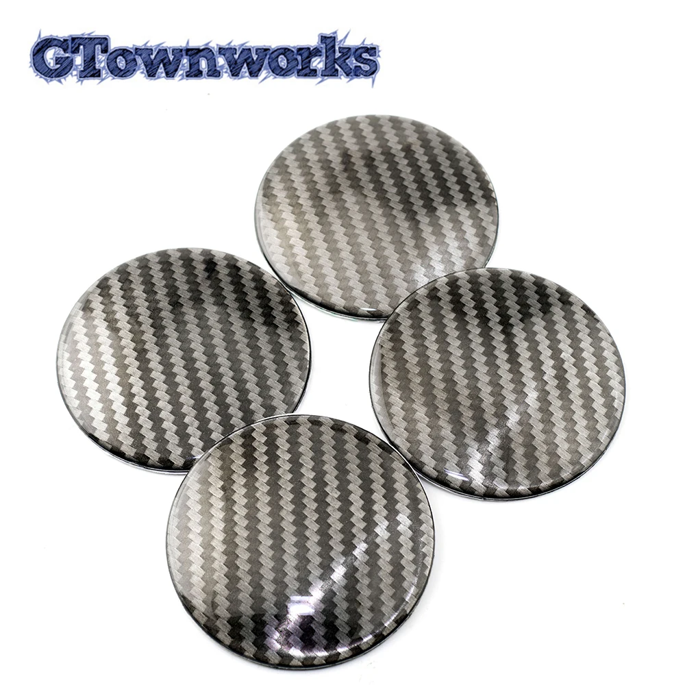 

4pcs 68mm Universal Carbon Brazing Wheel Center Cover Sticker For Rim Hub Cap Logo Aluminum Refits Styling Car Accessroies