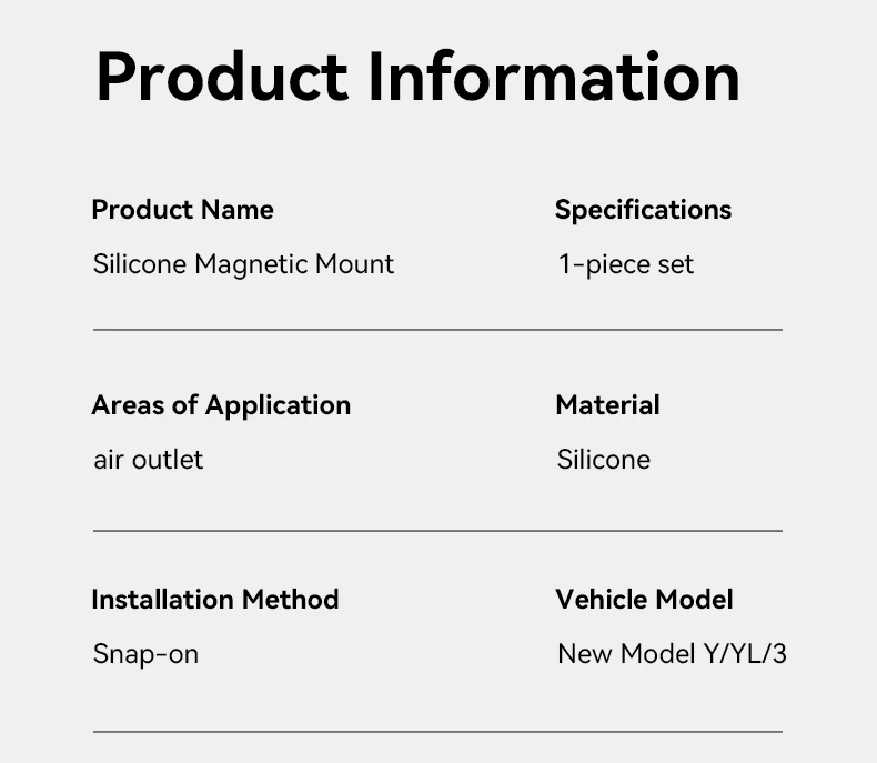 YZ für Tesla Auto-Handyhalterung Modell Y YL Juniper 3 Highland LHD RHD Silikon-Magnethalterung für iPhone Samsung Zubehör MagSafe – Detail 15
