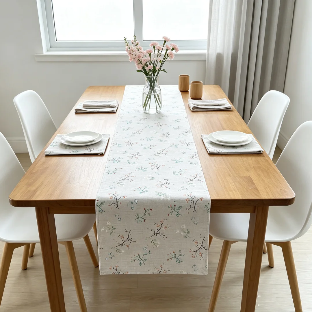 5‑Styles Printed Table Runner Multi‑Pattern Geometric Floral Plaid Linen‑Texture Table Runner Home Dining Holiday Table Decor