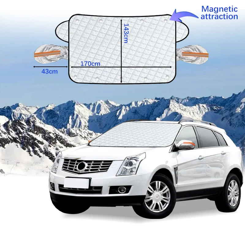 

Car Windshield Cover Magnet Winter Window Snow Shield Anti Frost Auto Front Window Snow Cover For Cadillac SRX