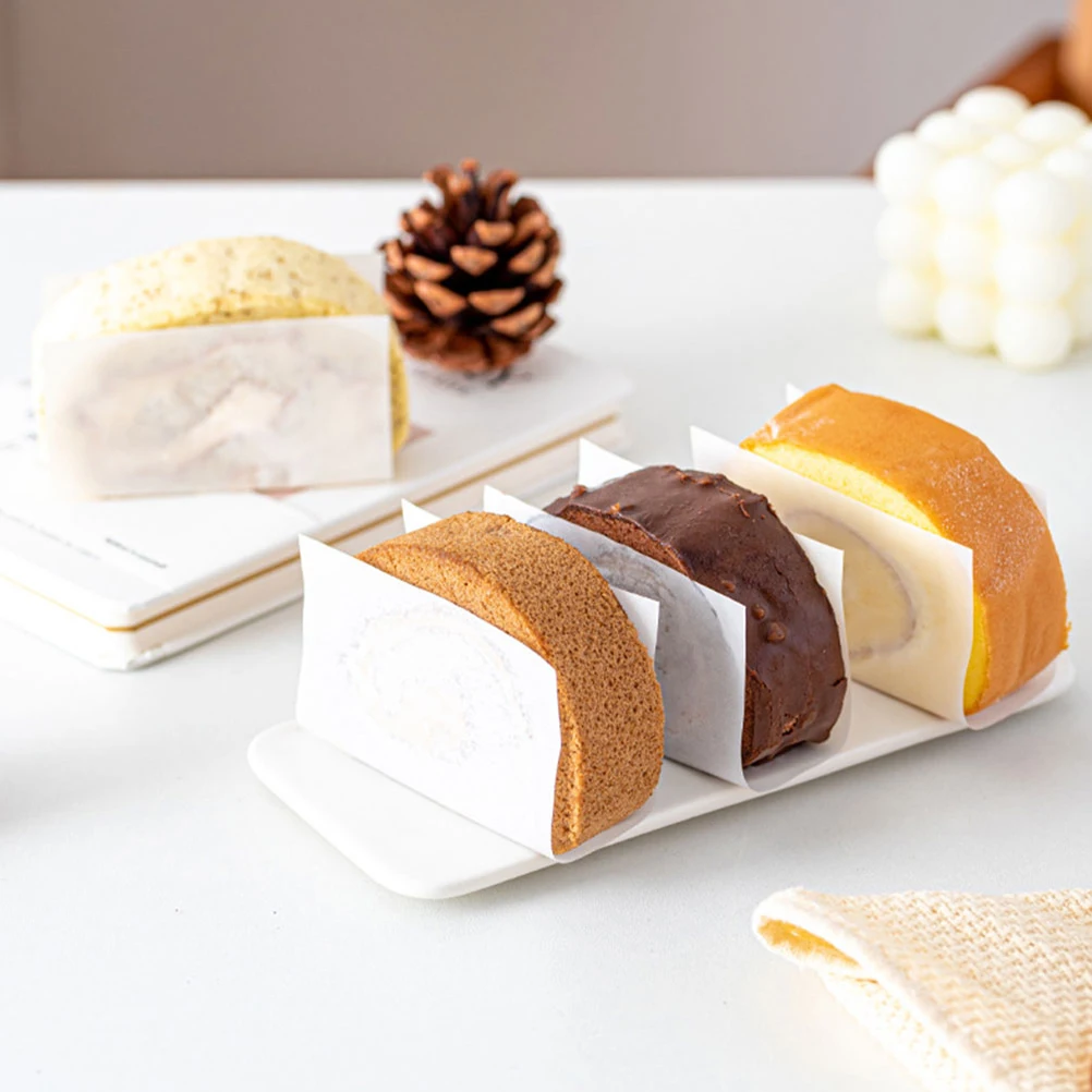 

200pcs Cake Roll Separators Greaseproof Baking S wich Bags Protective Edge Packaging Tray Versatile Use Ideal