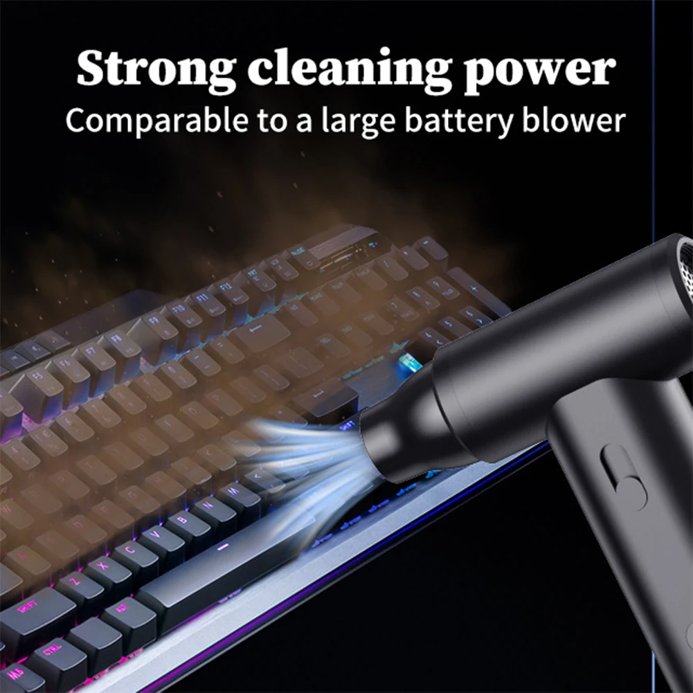 

110000PRM Compressed Air Duster Brushless Motor Portable Air Blower Rechargeable Handheld Dust Blower for Computer Keyboard