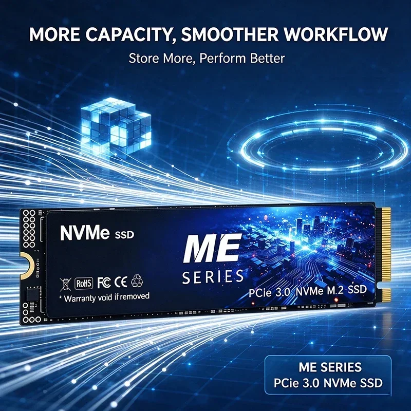 ME SERIES M.2 PCIe 3.0 NVMe SSD 500G 1TB 2TB 4TB High Speed Internal Solid State Drive Hard Disk for Laptop Desktop Gaming PC