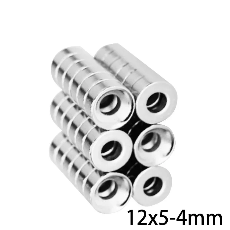 12x5-4 Powerful Magnets 12*5 mm Hole 4mm Stong Permanent Round Countersunk Neodymium Magnetic Magnet 12*5-4 mm