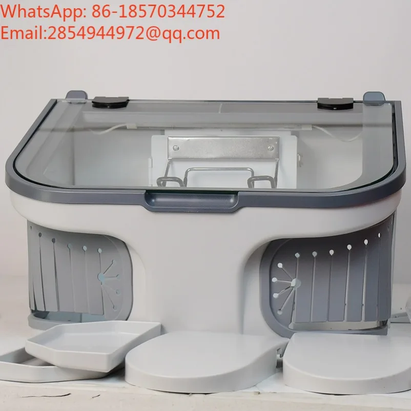Dust Cover for Dental Technician with Lamp Sander Polishing Denture Dust Cover Dust Box with Vacuum JT-69