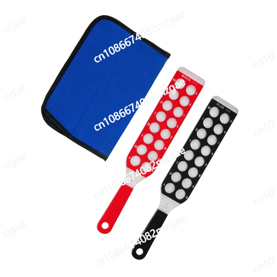 

Red and Black Row Microscopy Vision Screening 32 Holes 2 Rows Mirrors for Glasses Equipment Photometric Testing