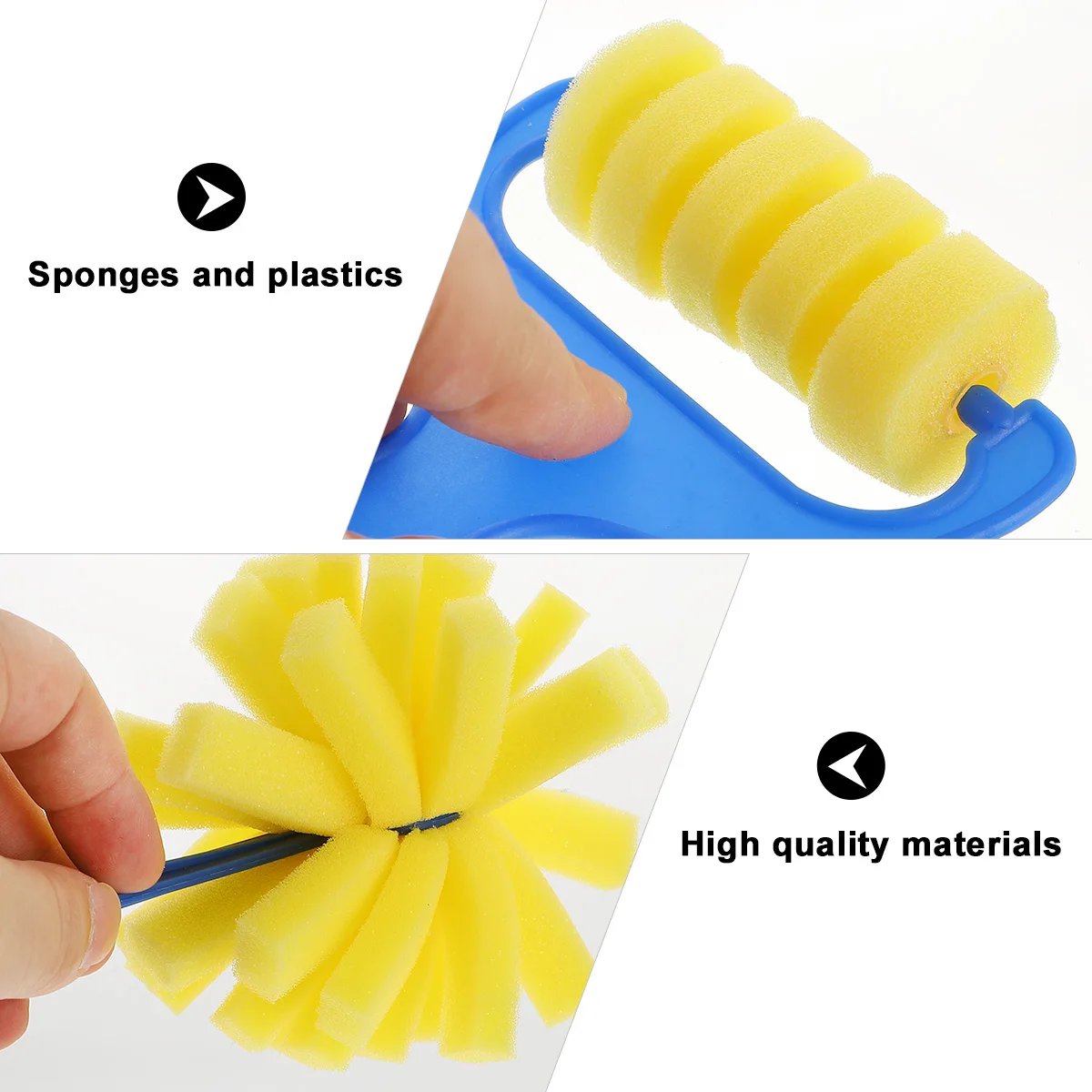 

1 set Kit Creative Art Supplies Art Paint For Kids Supplies Foam Brushes Painting Tools for Children