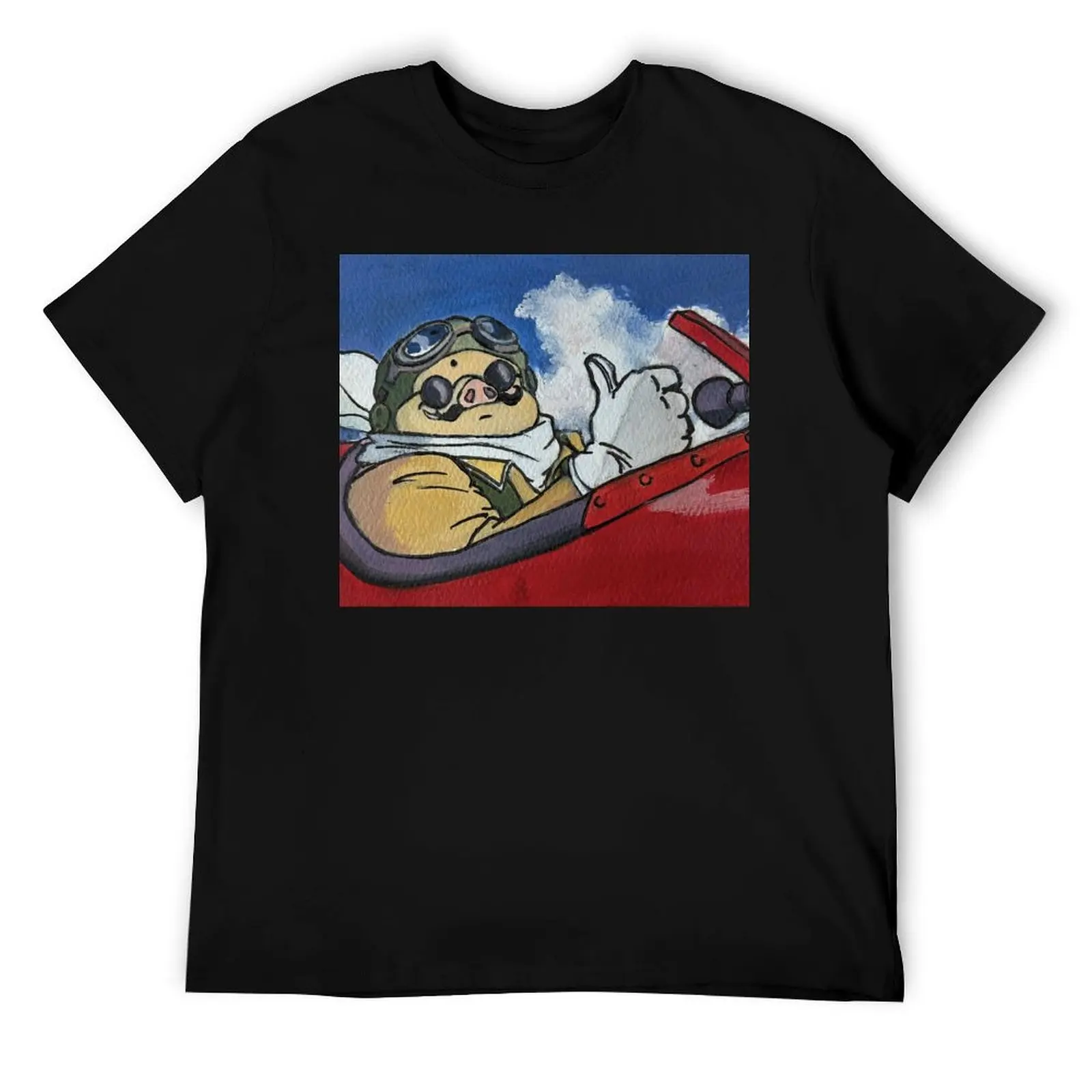 

Painting of Porco T-Shirt t shirt man casual cotton t shirt man t shirt custom print T-Shirt