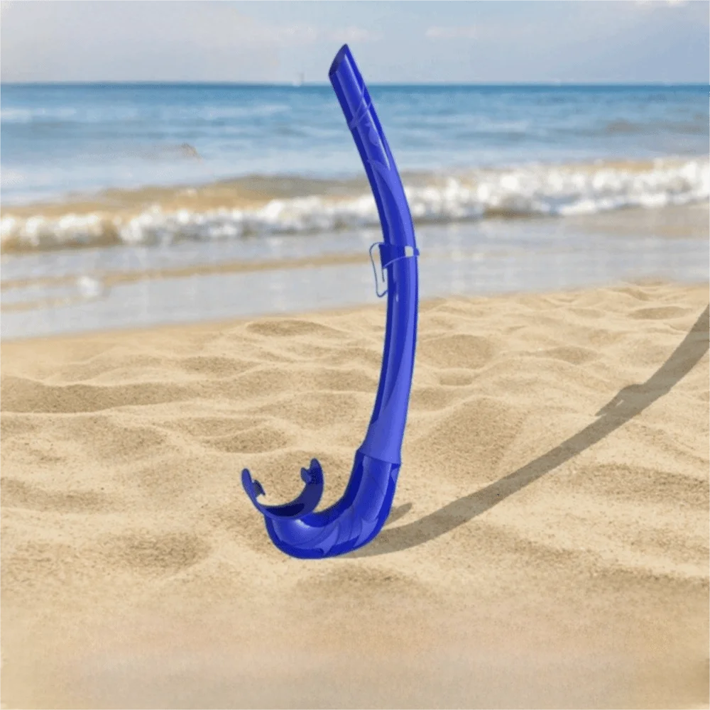 Soft Soft Silicone Diving Snorkel Portable Arc-Bite Swimming Snorkel Anti-Drop Comfortable Snorkeling Snorkel Spearfishing