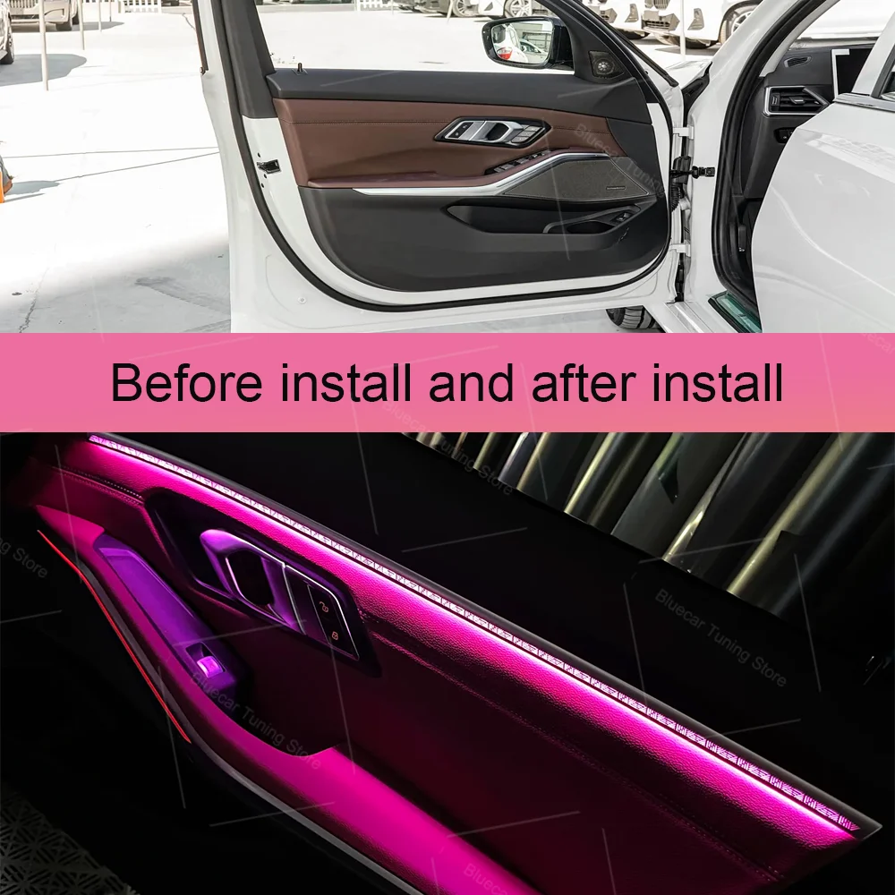 11 colors Four Door Contour Light For 3 Series G20 Ambient Light Dash Light Contour Light Ambient Light With OEM Ambient Sync