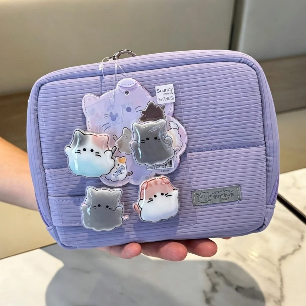 Large Capacity Pencil Case Multifunctional Pen Bag Multi-layer Purple pencil Pouch Office Stationery Back to School Supplies