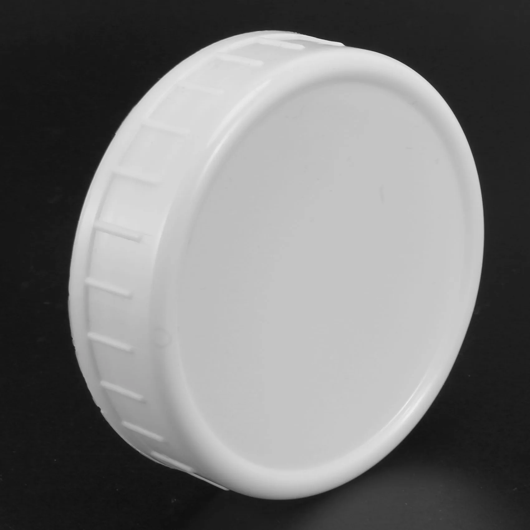 10Pcs Plastic Storage Caps Lids Ribbed for 70mm Standard Regular Mouth Mason Jar Bottle