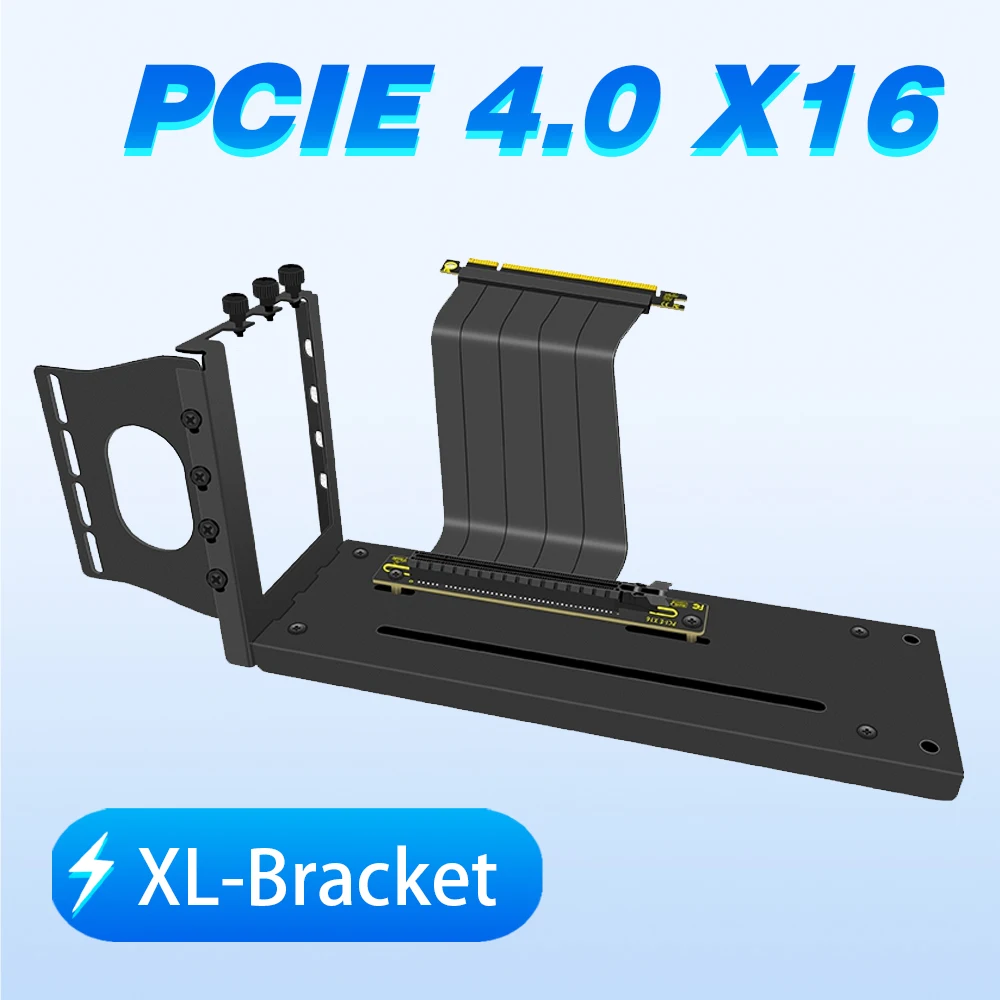 

PCI Express 4,0 Вертикальное Крепление для графического процессора с 3 слотами, графическая Фотографическая фотография, длинный кронштейн с Pcie 4,0 16X, увеличительный кабель