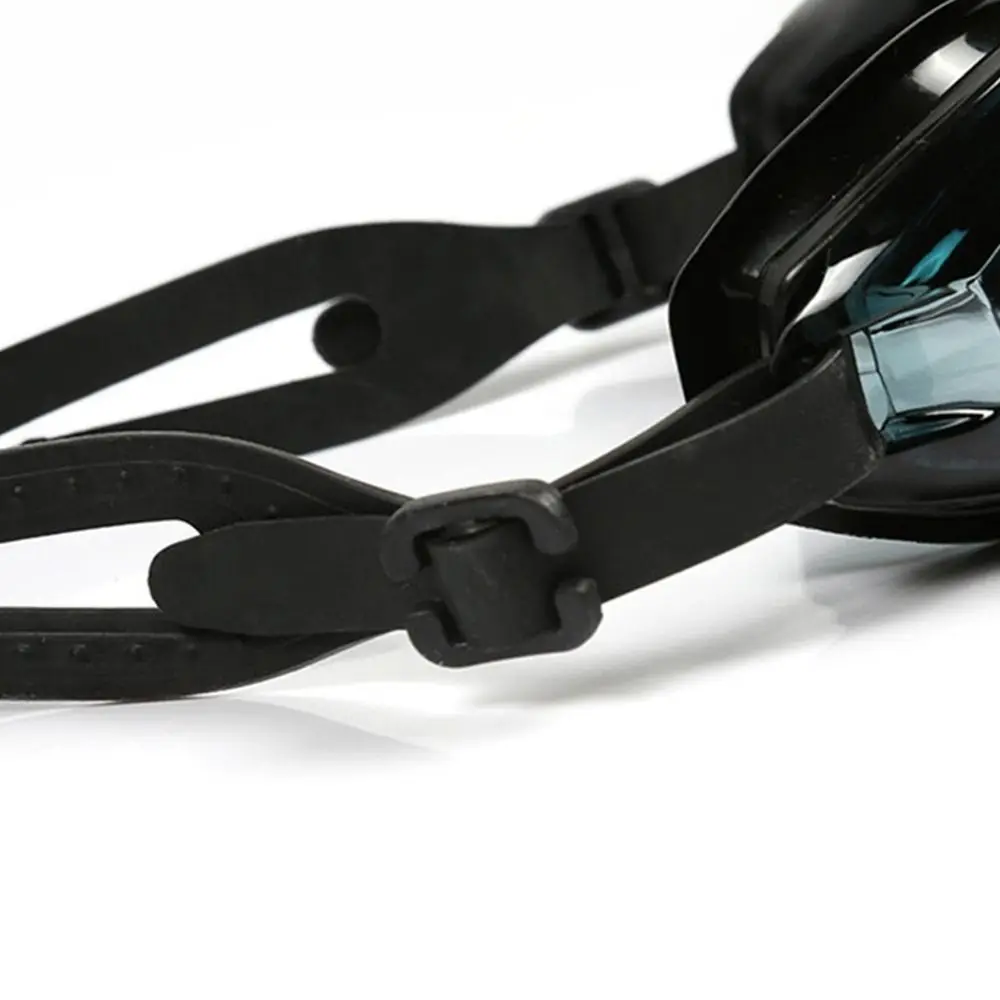 Verstellbare Schwimmbrille mit Kopfband, Weiche Silikon-Augendichtung, Weitwinkel-Unterwassersicht, Beschlagfreie Schwimmbrille mit HD-Klarglas – Detail 5