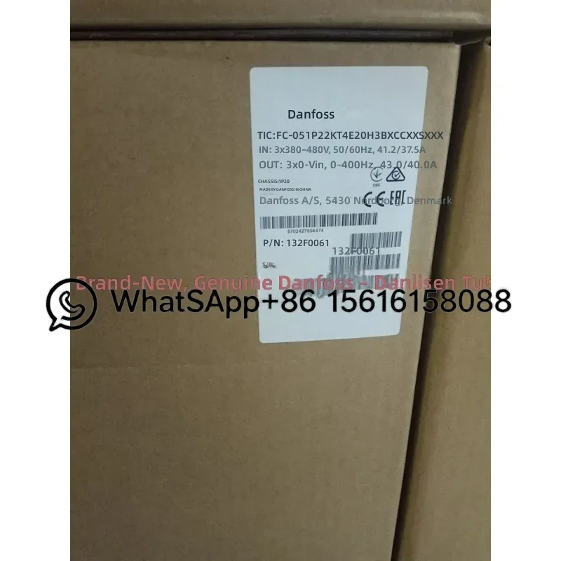 New Original Danfoss VFD FC-051P22KT4E20H3BXCXXXSXXX 132F0061 22KW AC Drive Inverter Frequency Converter Motor Speed