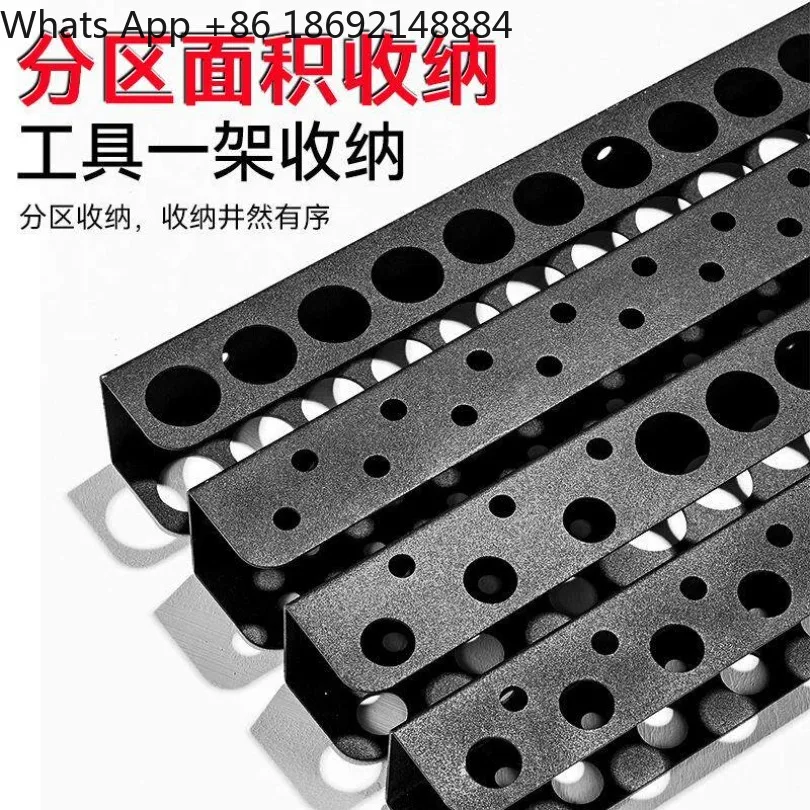 Household wall-mounted hardware tool storage rack thickened stainless steel spot