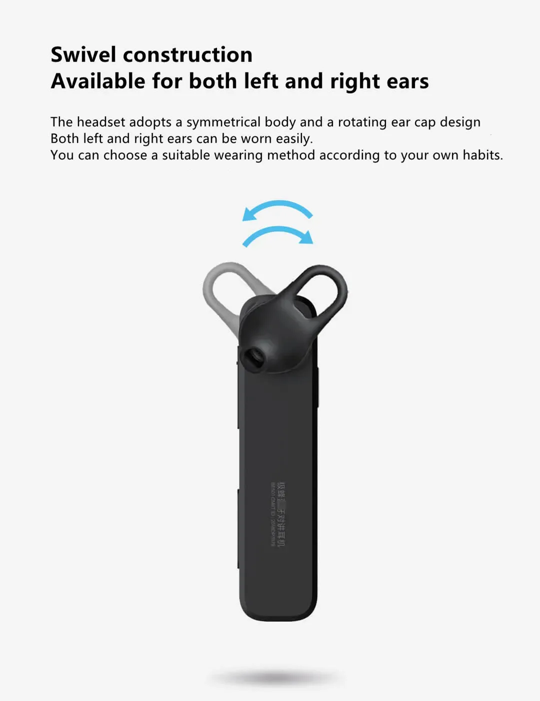 Wireless Bluetooth Headset Noise Cancel ling Ohrhörer kompatibel für Xiaomi Mijia 1s Walkie Talkie Funkgerät für Telefon