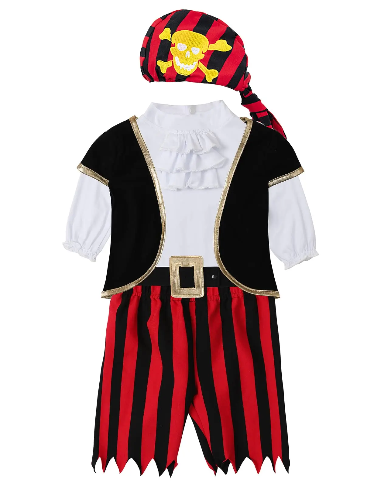 Boys Pirate Captain Cosplay Costume Baby Kids Carnival Party Outfits Halloween Costumes Children Girls Dress Fancy Clothes