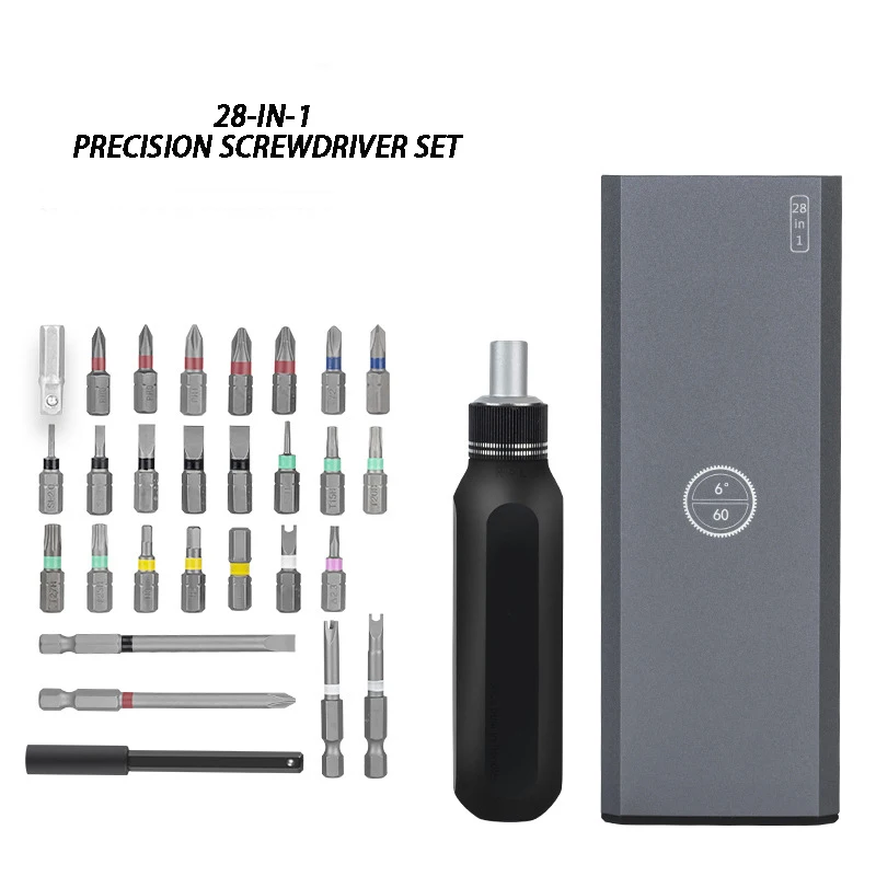9-in-1- oder 28-in-1-Ratschenschraubendreher-Set, multifunktionales Haushaltswerkzeug-Set, manuelles Schraubendreher-Bit, Demontage, Reparaturwerkzeuge