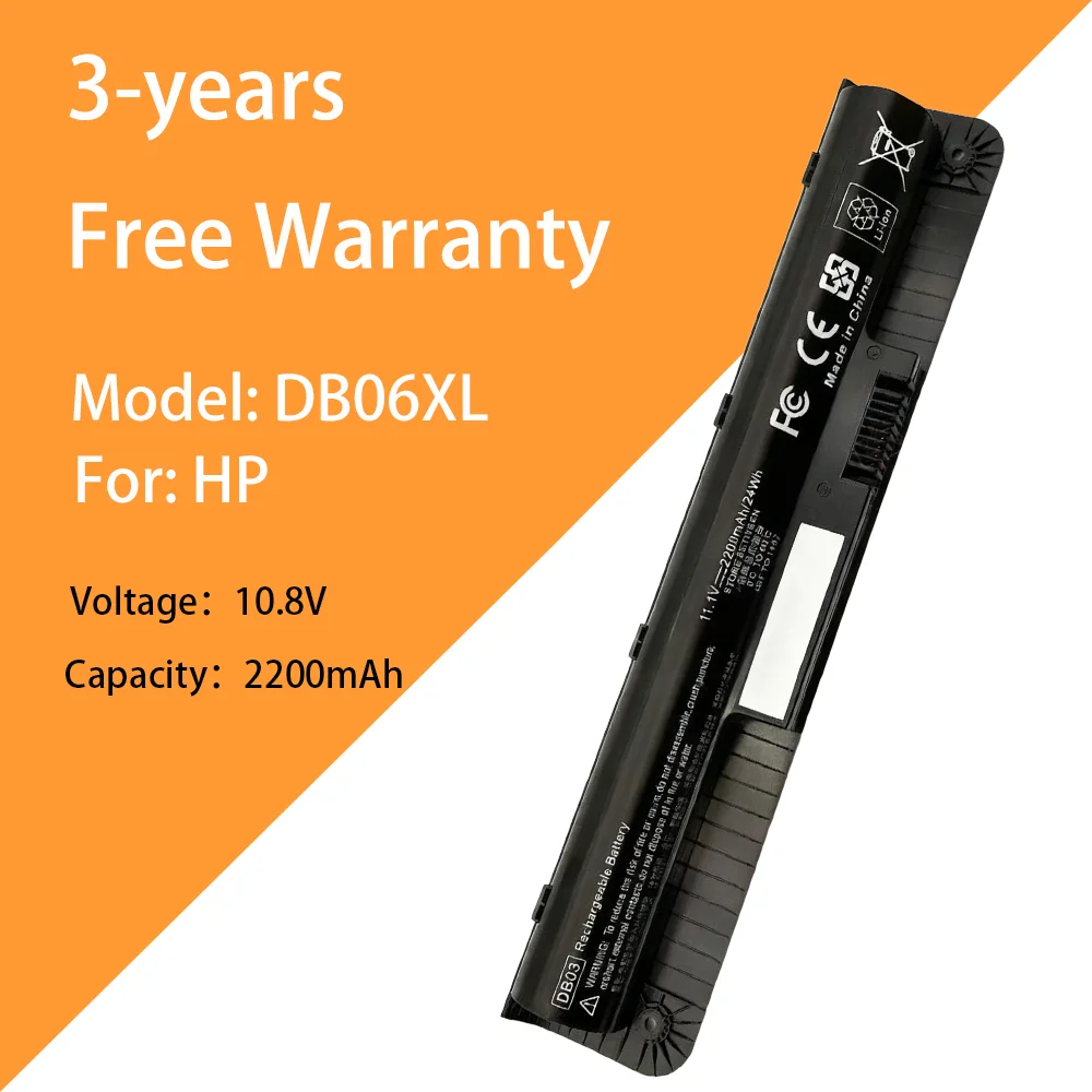 

Новый аккумулятор для ноутбука 10,8 В, 2200 мАч DB06XL для HP DB03 HSTNN-LB6Q HSTNN-W04C