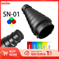 GODOX SN-01 Professional Studio light Fitting is a large Snoot with Bowens Mount