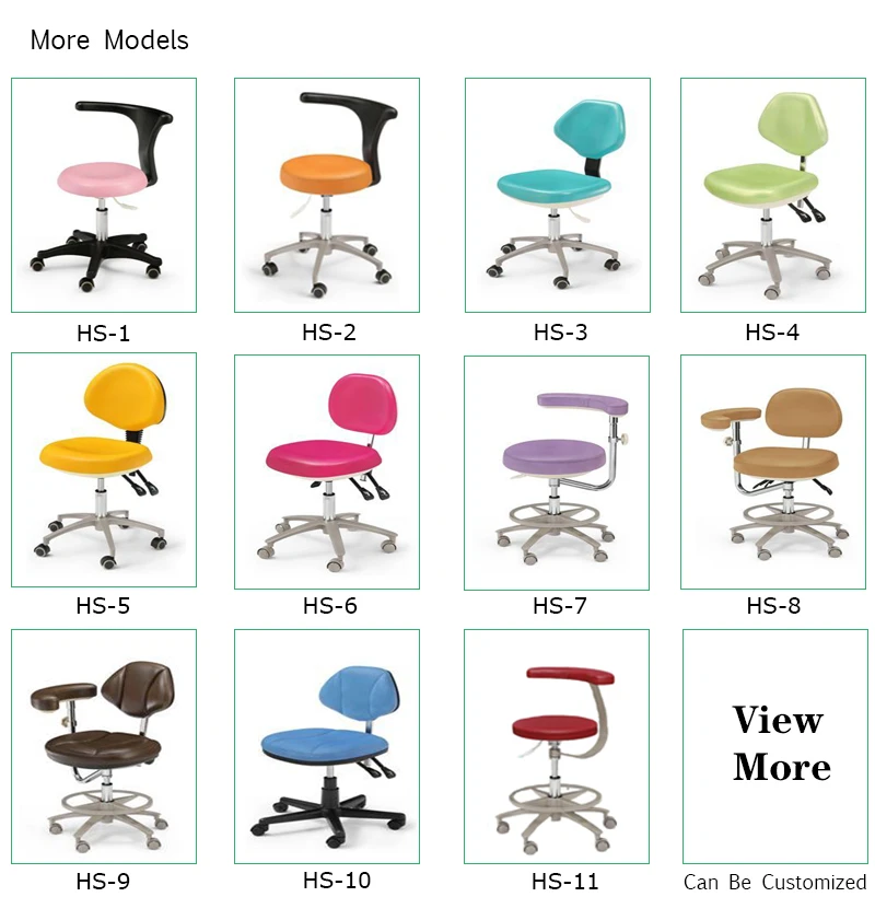 Height Adjustable Dentist Chair, PU Leather Mobile Doctor Stool with Armrest, 200kg Load Capacity, Heavy Duty Clinic