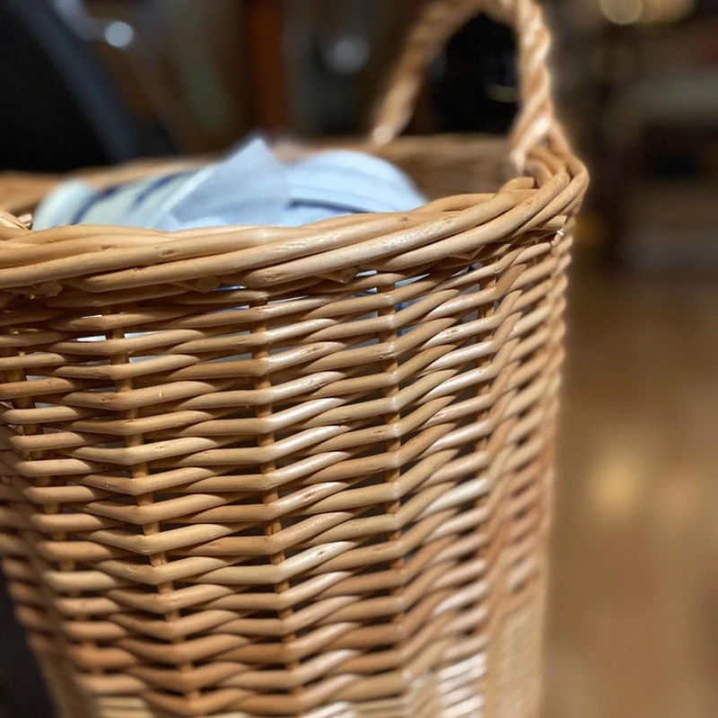 

Высокая плетеная подставка для зонтов, держатель из ротанга для тростей, напольный органайзер для прихожей, водостойкая корзина для крыльца