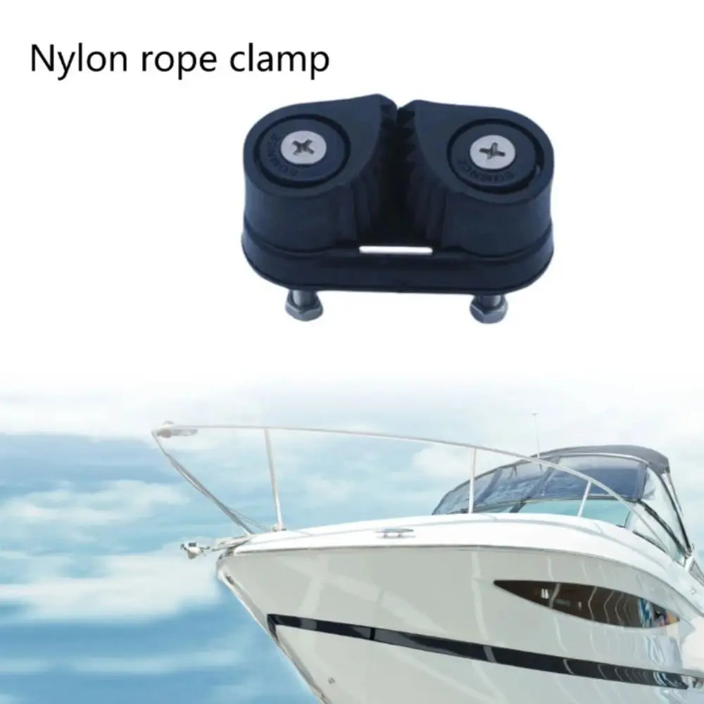 Double Nylon Ball Rope Clamp Ball Bearing Flared Leading Ring Boat Accessories Lightweight Guide Ring Wire Clamp