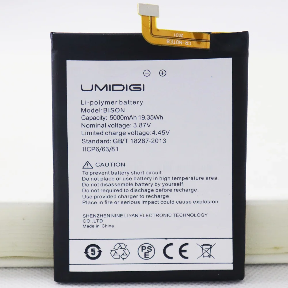 5000mAh BISON Phone Replacement Battery For UMI Umidigi BISON/Bison PRO phone Batteries +Tools image 4