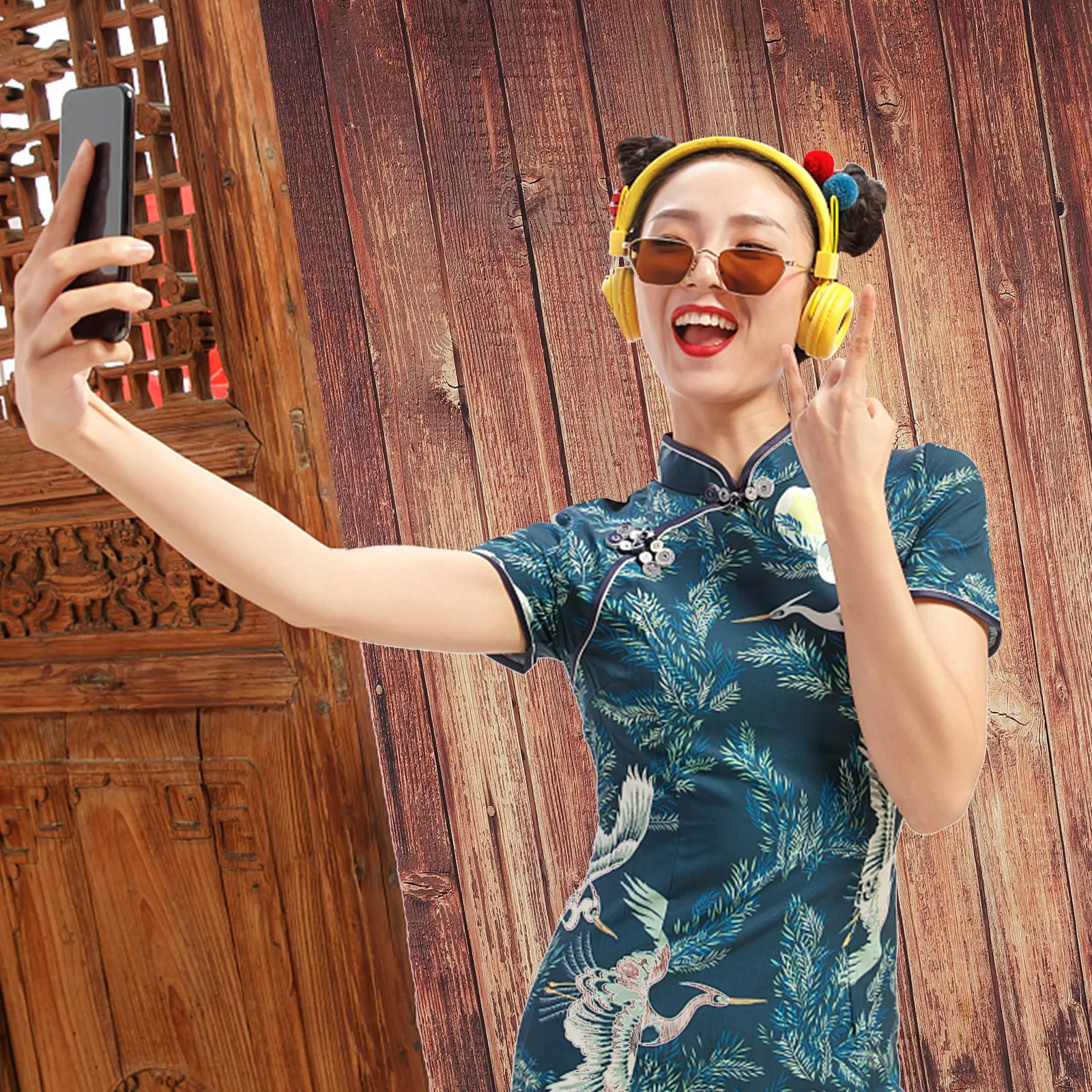 

Виниловый фотофон с текстурой дерева, имитация деревянных планок, для семейных праздников и декораций