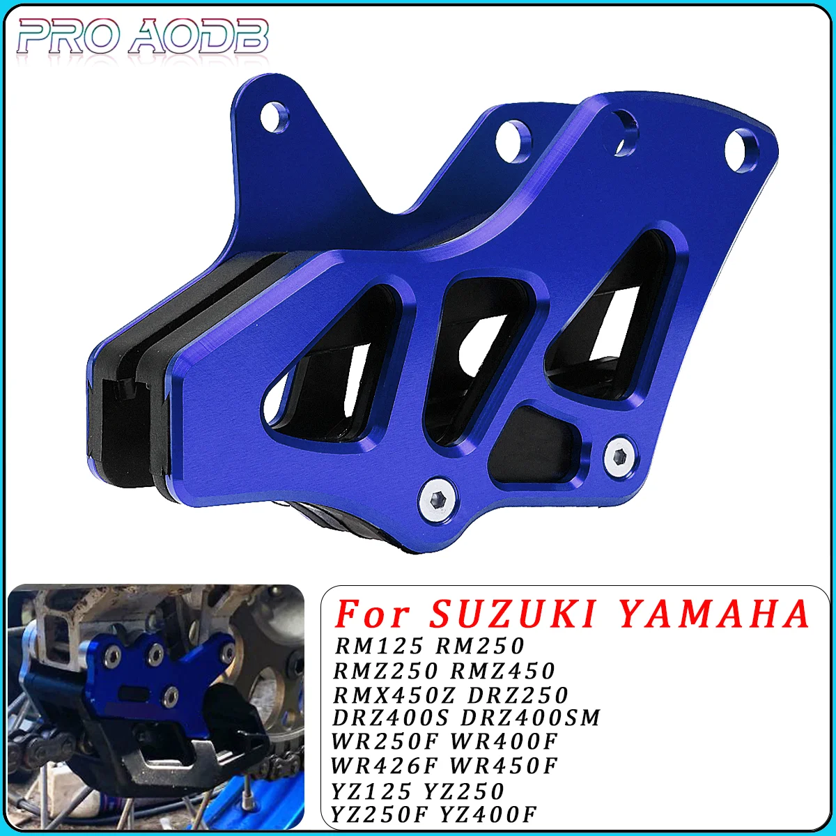 

Motorcycle Chain Guide Cover Guard Protector For Suzuki RM125 RM250 RMZ250 RMZ450 RMZ450Z DRZ400SM RM 125 Z250 Z450 Z450Z Z400SM