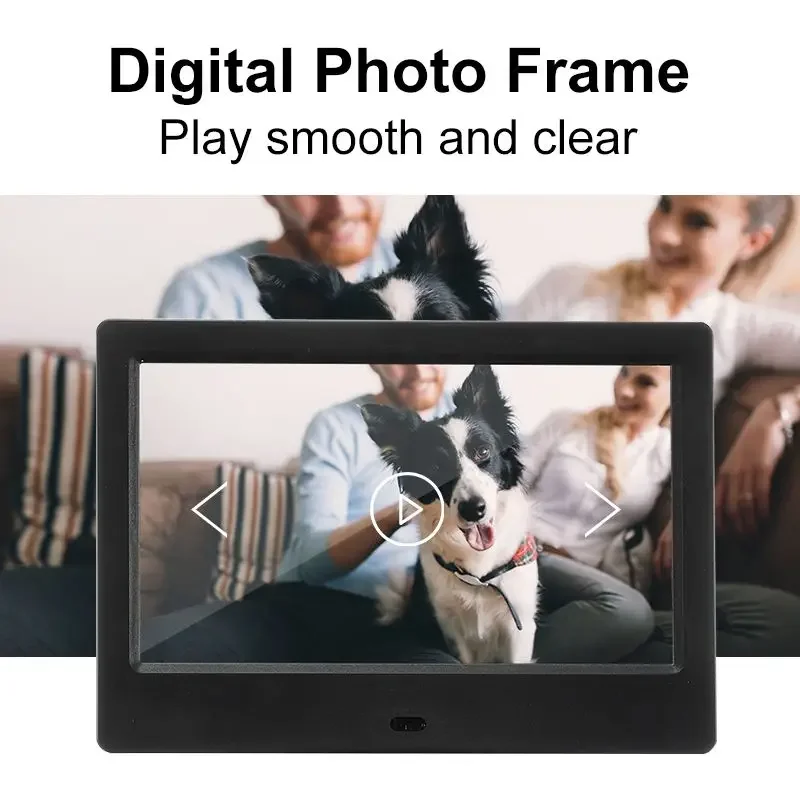 7 inch Screen 16:9 Digital Photo Frame Electronic Album Picture Music Movie Full Function Good Gift Home Decoration Calendar